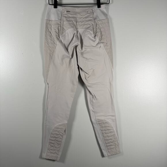 Athleta Womens Ivory Stretch High Rise Pull On Zipper Pockets Skinny Pant Size S - Picture 5 of 11